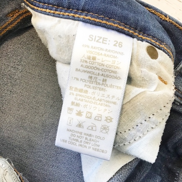 FREE PEOPLE mid rise Skinny Ankle Size 26 - Picture 5 of 6